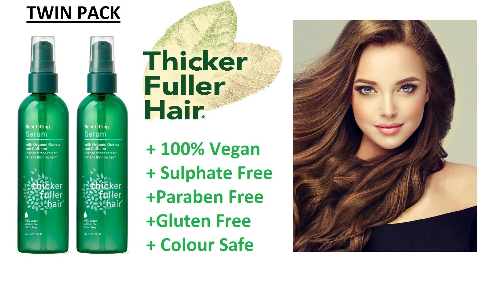 Twin Pk - Thicker Fuller Hair Root Lifting Serum-Organic Quinoa & Caffeine 118ml
Opens in a new wind