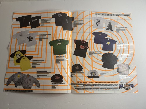 "Folleto de formulario de pedido por correo U2 Pop Mart Tour 97 de colección raro difícil de encontrar 8 1/2"" X 11""" - Imagen 3 de 7