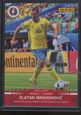 *#1/68 PRODUCED* 2016 Panini Instant UEFA Euro Zlatan Ibrahimovic #13 Sweden RC