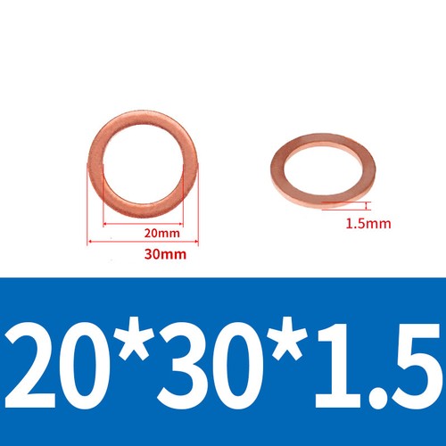 Kupferdichtungsringe DIN 7603, Ø 3-60 mm, Cu-Ringe aus hochwertigem Kupfer - Picture 67 of 85