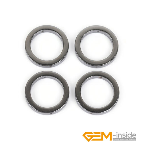 Natural Black Hematite Gemstone Assorted Shape Jewelry Making Beads No Magnetic - Picture 197 of 548