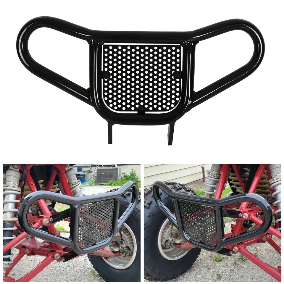 Parachoques delantero negro para Honda TRX 400X TRX 400EX TRX 450ER TRX 450R ATV 1999-2014 Foto 2 de 4