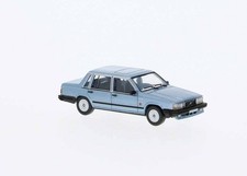 Brekina PCX 870661 HO Scale 1984 Volvo 740 Sedan - Metallic Light Blue