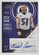2016 Panini Absolute Rook Ink Silver 344/399 Kamalei Correa #28 Auto 2u3