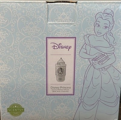 Scentsy Disney Princess Belle Arial Cinderella Wall Fan Diffuser + Twin POD