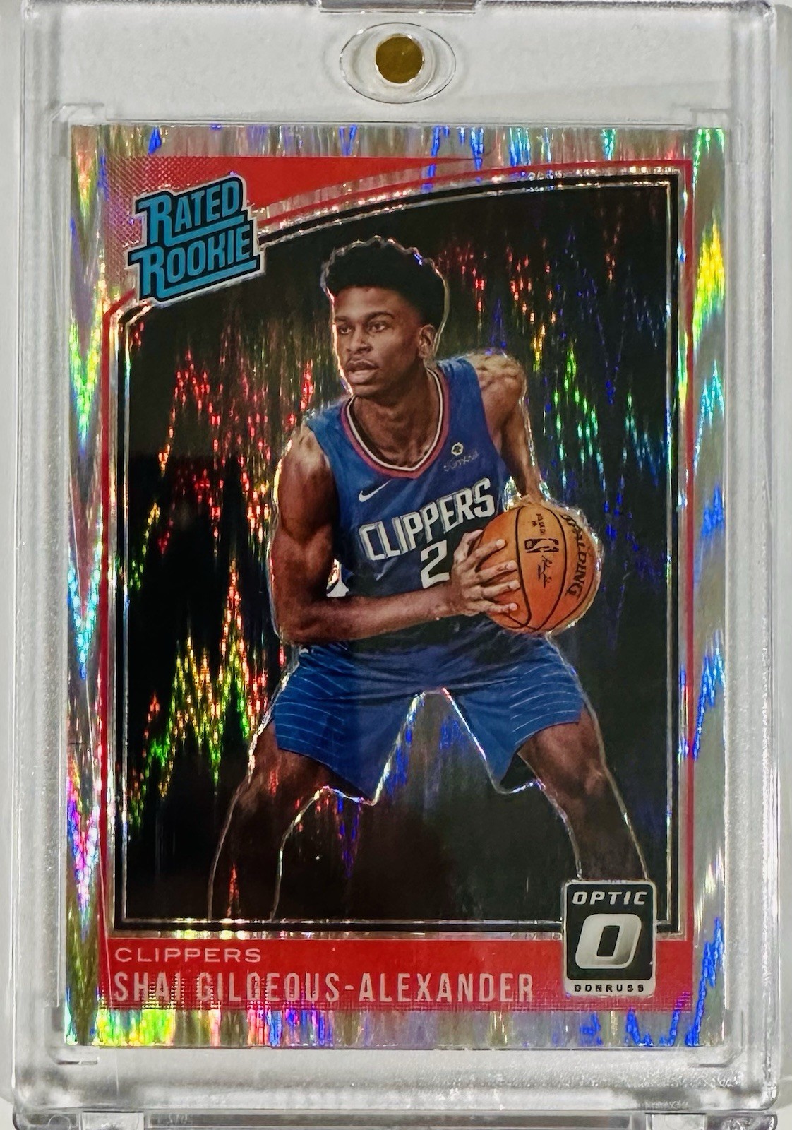 2018-19 Donruss Optic Rated Rookie Shai Gilgeous-Alexander Shock #162 SGA RC