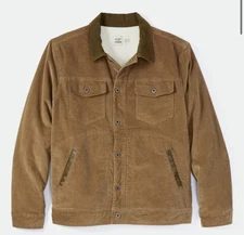 flint and tinder Sherpa-Lined Corduroy Trucker Jacket - Tan