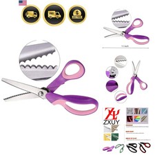 5MM Pinking Shears for Fabric, Stainless Steel Handled Professional Dressmaki...