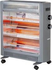 2200W Quartz Radiant Heater with Adjustable Thermostat, 2 Power Settings, Tip...