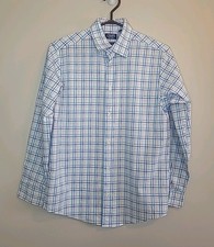 Chaps boys  Plaid Button Up  Shirt Size 14-16