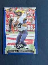 2023 Leaf Draft - J.J. McCarthy #22 Blue (RC)