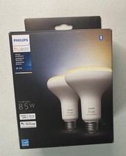 Philips Hue 85W BR30 Smart LED Tunable White Light Bulb Bluetooth 2-Pack 