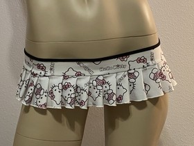 Sexy Hello Kitty Micro Mini Pleated Skirt Lingerie Rave Exotic Dancer Stripper