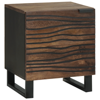Nachttische - 2Er Set Aus Massivem Mango Holz MaßE: 40X33.5X46 Cm