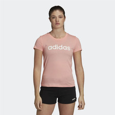 ADIDAS W E LIN SLIM T T-SHIRT DONNA ROSA (TG S)