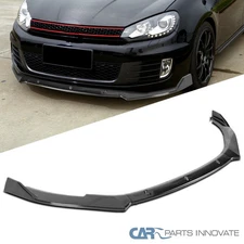 Fits 2010-2013 Volkswagen Golf GTI Glossy Blk Front Bumper Lip Spoiler Splitter