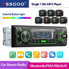 ESSGOO Single 1 Din Car Stereo Bluetooth Radio FM USB Audio In-Dash Player AUX