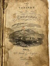Mega Rare 1822 The Cabinet Of Curiosities Natural Artificial Book Hartford Ct