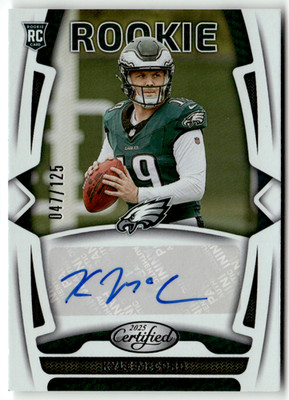 Panini 2025 Certified NFL No. RSI-KMD Kyle McCord Rookie Auto 47/125