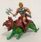 Vintage Battle Scar Motu He Man Complete with Battlecat