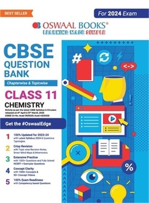 Oswaal CBSE Class 11 Chemistry Question Bank (2024 Exam) (Paperback or Softback)