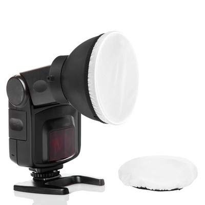 Für Blitzlicht 5 Stück 6,3x6,3 cm weiche Mini-Bouncer Diffusorkappen weiß