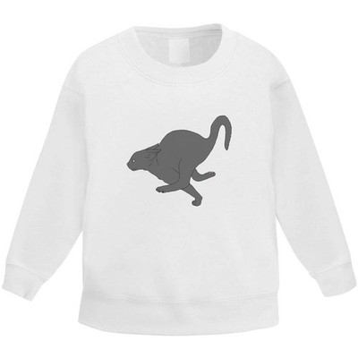 Kinder Sweatshirt / Pullover / Pulli ''Running Scared Cat'' (KW054755)