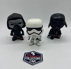 Funko Pop! Star Wars Bobblehead Figures Lot of 3: Darth Vader, Kylo Ren, Trooper