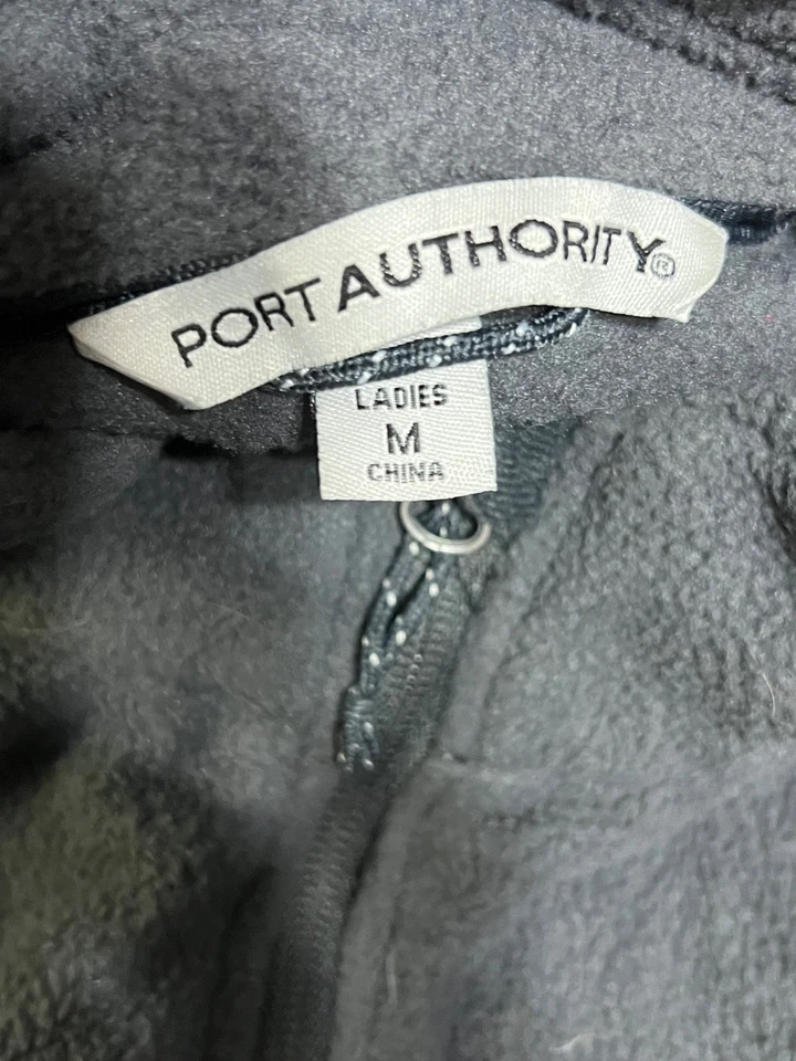 Chaqueta polar negra Port Authority para mujer’s M cremallera completa bordada logotipo Stein’s Foto 4 de 4