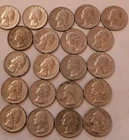.90% Silver Quarters (Lot Of 22) Dating From 1962-1964  Are Great Collectibles