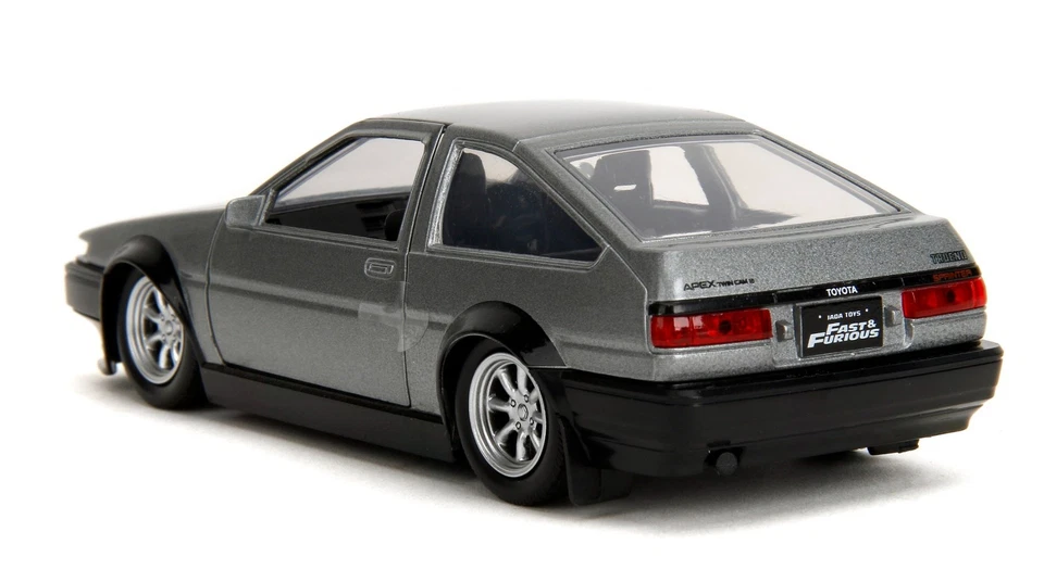 JADA TOYS - TOYOTA Trueno 1986 Grigio FAST and FURIOUS - 1/32 - JAD36069 - Immagine 4 di 4