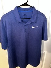 Nike Golf Polo Shirt Men's Size Large Dri Fit Short Sleeve Navy Blue