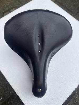 Lepper Primus Fahrradsattel - Groß-Ledersattel- Holland, gefedert - Vintage