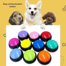 Dog Communication Buttons Voice Recording Training Clicker 30s Playback Pet Toy
