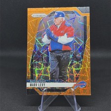 Marv Levy 2024 Panini Prizm Orange Lazer #34 Buffalo Bills