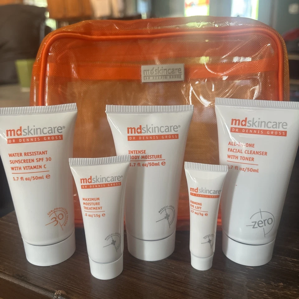 CUIDADO DE LA PIEL DR. DENNIS GROSS 5 PIEZAS (CUERPO, LIMPIADOR FACIAL, PROTECTOR SOLAR, OJOS, HUMEDAD) Foto 2 de 4