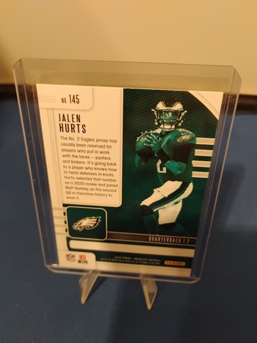 2020 Panini Absolute - Rookie Red #145 Jalen Hurts (RC) - Picture 2 of 2