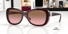 VOGUE VO2943SB 194114 Top Brown Opal Pink Grad Brown 55 mm Women's Sunglasses