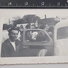 Photo Coca Cola Sign Yellow Pages Crowd People Car 1940s Vintage