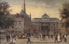 Paris, France Le Palais de Justice et la Ste. Chapelle Tuck Vintage Postcard