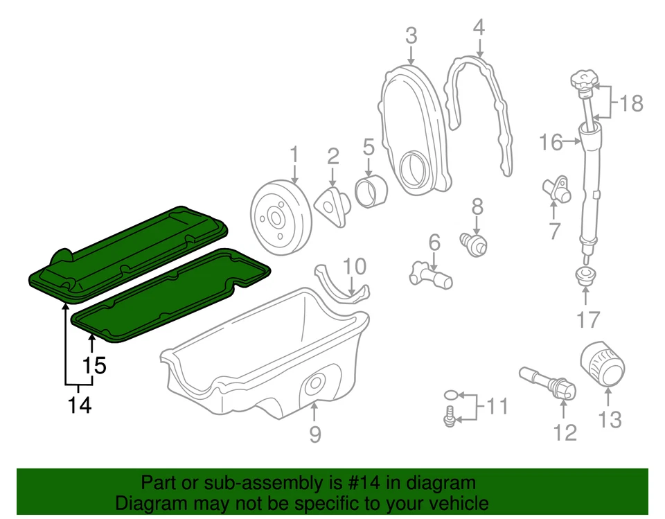 Genuine GM Rocker Arm Cover 24577253 - Image 3 of 3