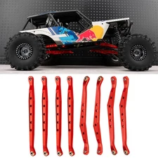 RCBATER 4PCS Aluminum Upper+Lower Links Linkage Suspension For 1/10 Axial Wraith