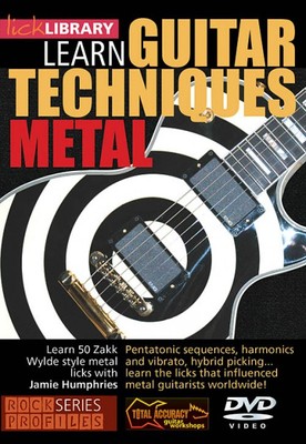 Learn Guitar Techniques: Metal Zakk Wylde Style Lick Library DVD NEW 000393041