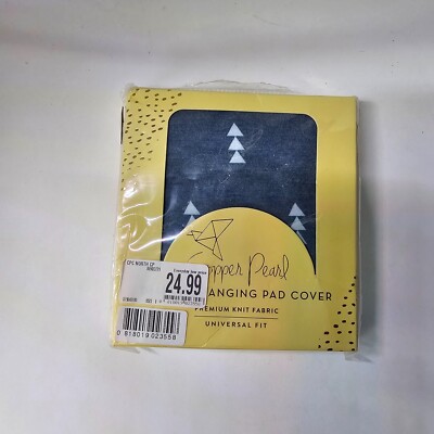 Copper Pearl Diaper Changing Pad Cover Knit Fabric Universal Blue Triangle  S5b