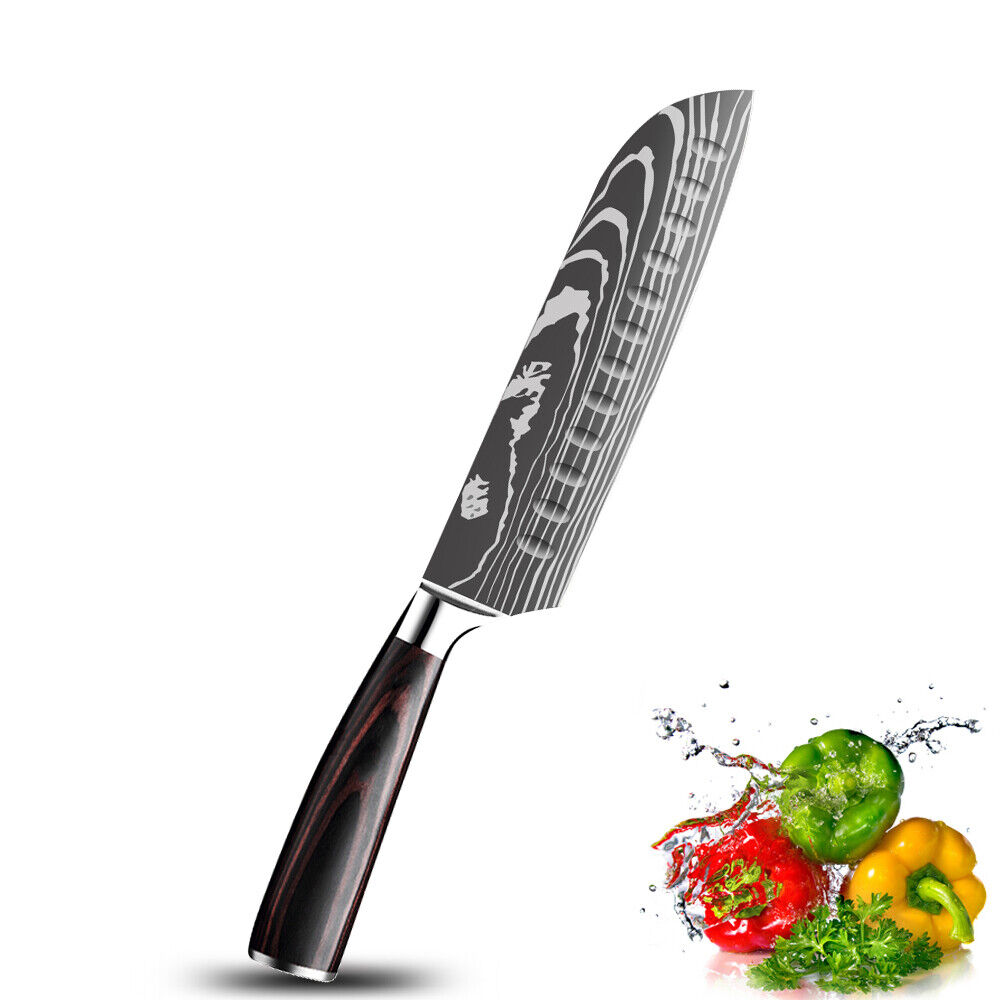 7 Inch Knife Kitchen Chef's Knife Japanese Damascus Stainless Steel Meat Cleaver