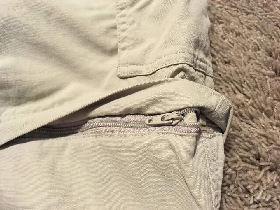 Columbia 裤子/短裤 L 码短裤女式可调式 Omni Dry GRT 卡其色 Q20 — 第 4/4 张图片