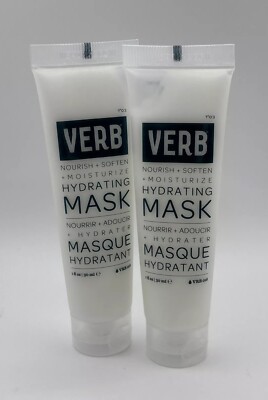 NEW 2X VERB Manage + Restore Hydrating Mask Masque Travel 30ml/1oz Each AUTHNTC