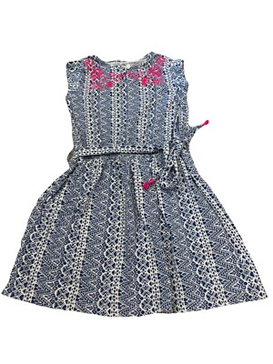 Carter's Toddler Girls Spring/Summer EMBROIDERED Jersey Dress BLUE/PINK  Size 5!! | eBay