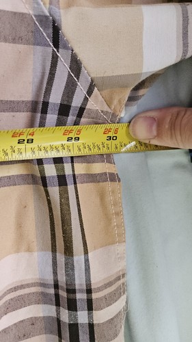FS Old Skool 1996 Brown Ecru Plaid Button Up L.S. Western Shirt Men's Size 5X - Picture 5 of 7