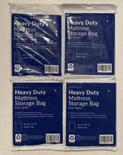 4 Pack Mattress Storage Bag KING/QUEEN Heavy Duty Protective Cover Pemberly Row